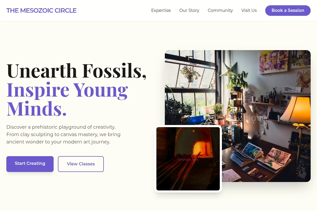 Triceratops Art Studio
